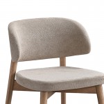 Καρέκλα Siena pakoworld rubberwood σε φυσική-μπεζ απόχρωση 48x50x81εκ