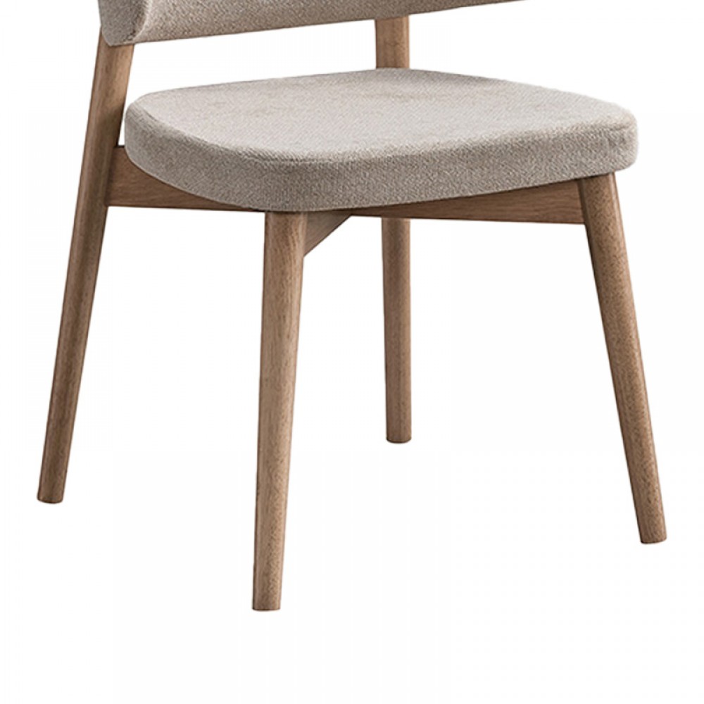 Καρέκλα Siena pakoworld rubberwood σε φυσική-μπεζ απόχρωση 48x50x81εκ