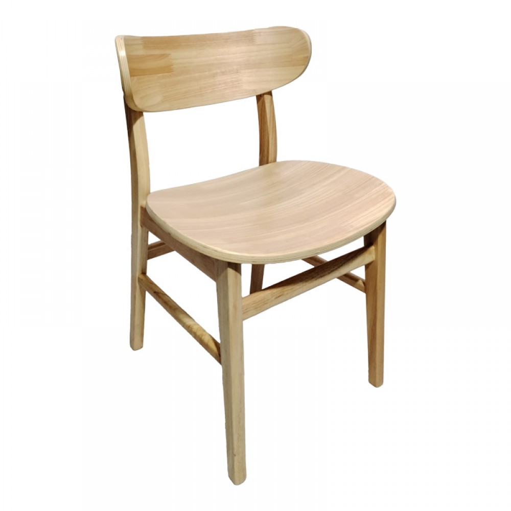 Καρέκλα Lumnia pakoworld rubberwood σε φυσική απόχρωση 46x50x76εκ