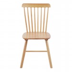 Καρέκλα Bristol pakoworld rubberwood σε φυσική απόχρωση 45x51x86εκ