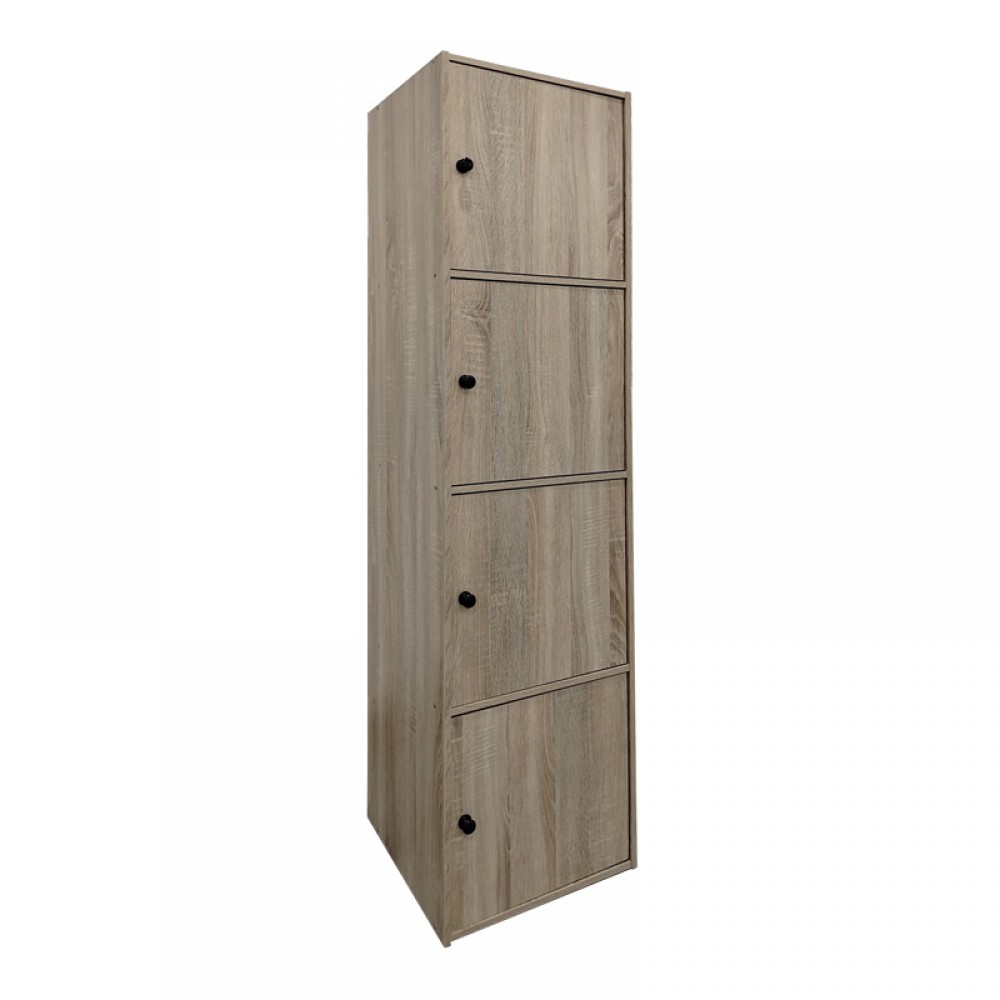 Ντουλάπι-στήλη Gabino pakoworld σε sonoma απόχρωση 40x39x158εκ
