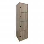 Ντουλάπι-στήλη Gabino pakoworld σε sonoma απόχρωση 40x39x158εκ