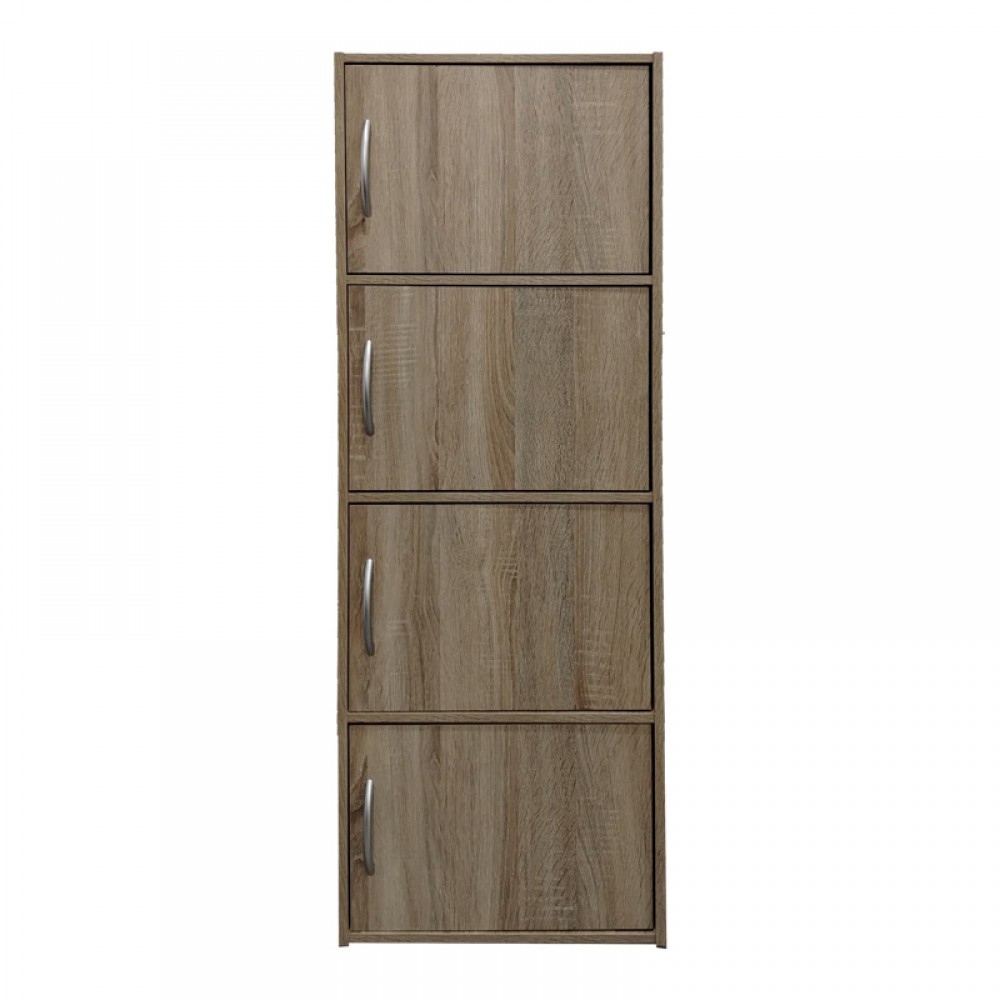Ντουλάπι-στήλη Gabino I pakoworld σε sonoma απόχρωση 40x34.5x120εκ