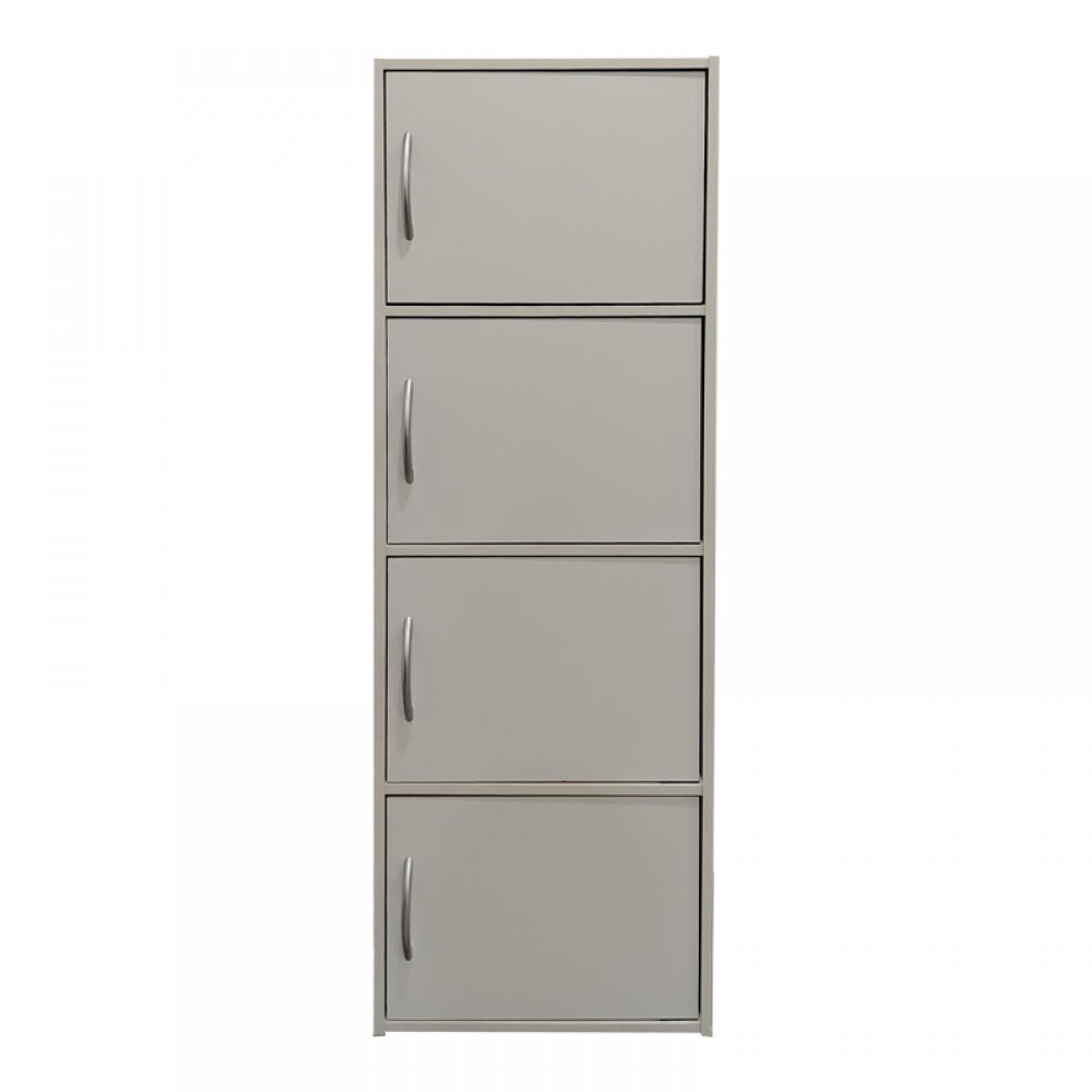 Ντουλάπι-στήλη Gabino I pakoworld σε λευκή απόχρωση  40x34.5x120εκ
