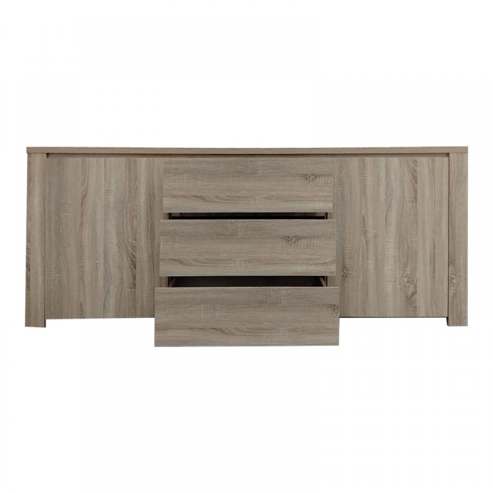 Μπουφές Kalya pakoworld σε sonoma απόχρωση 220x49x89.5εκ
