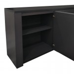 Μπουφές Kalya pakoworld σε ανθρακί απόχρωση 220x49x89.5εκ