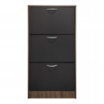 Παπουτσοθήκη Savaz pakoworld σε oak-ανθρακί απόχρωση 60x24x114εκ