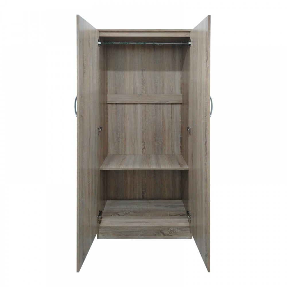 Ντουλάπα δίφυλλη Lego pakoworld σε Sonoma απόχρωση 80x42x180εκ