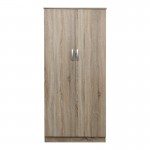 Ντουλάπα δίφυλλη Lego pakoworld σε Sonoma απόχρωση 80x42x180εκ