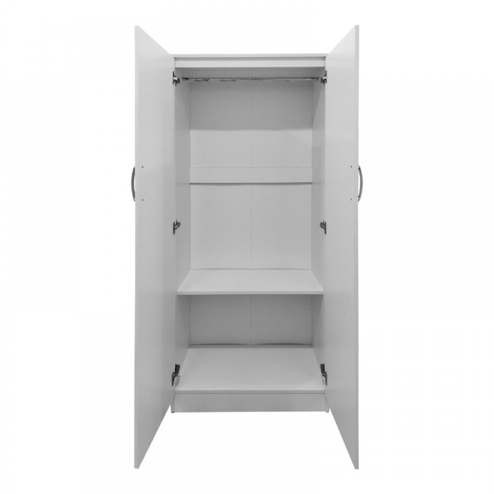 Ντουλάπα δίφυλλη Lego pakoworld σε λευκή απόχρωση 80x42x180εκ