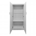 Ντουλάπα δίφυλλη Lego pakoworld σε λευκή απόχρωση 80x42x180εκ