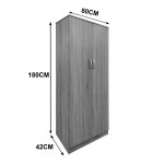 Ντουλάπα δίφυλλη Lego pakoworld σε λευκή απόχρωση 80x42x180εκ