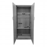 Ντουλάπα δίφυλλη Lego pakoworld σε λευκή απόχρωση 80x42x180εκ