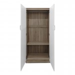 Ντουλάπα δίφυλλη Lego pakoworld σε sonoma-λευκή απόχρωση 80x42x180εκ