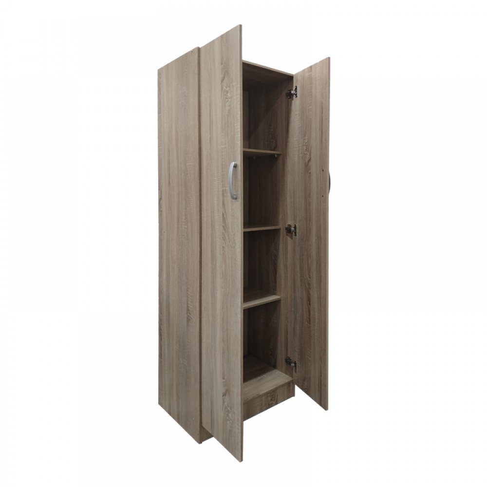 Ντουλάπα δίφυλλη Lego pakoworld σε sonoma απόχρωση 60x42x180εκ