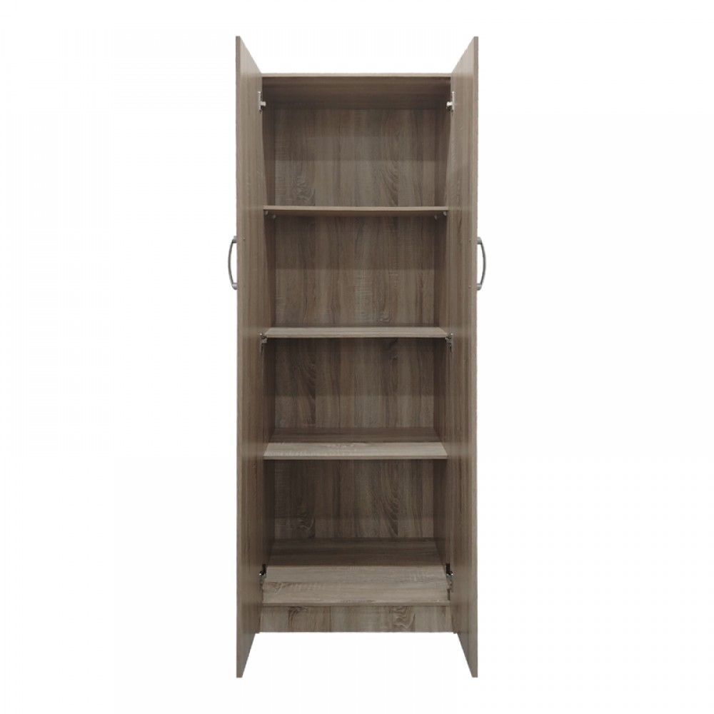 Ντουλάπα δίφυλλη Lego pakoworld σε sonoma απόχρωση 60x42x180εκ