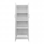 Ντουλάπα δίφυλλη Lego pakoworld σε λευκή απόχρωση 60x42x180εκ