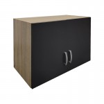 Πατάρι ντουλάπας δίφυλλο Lego pakoworld σε sonoma-ανθρακί απόχρωση 80x42x60εκ