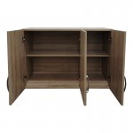 Πατάρι ντουλάπας τρίφυλλο Lego pakoworld σε sonoma απόχρωση 90x41.5x60εκ