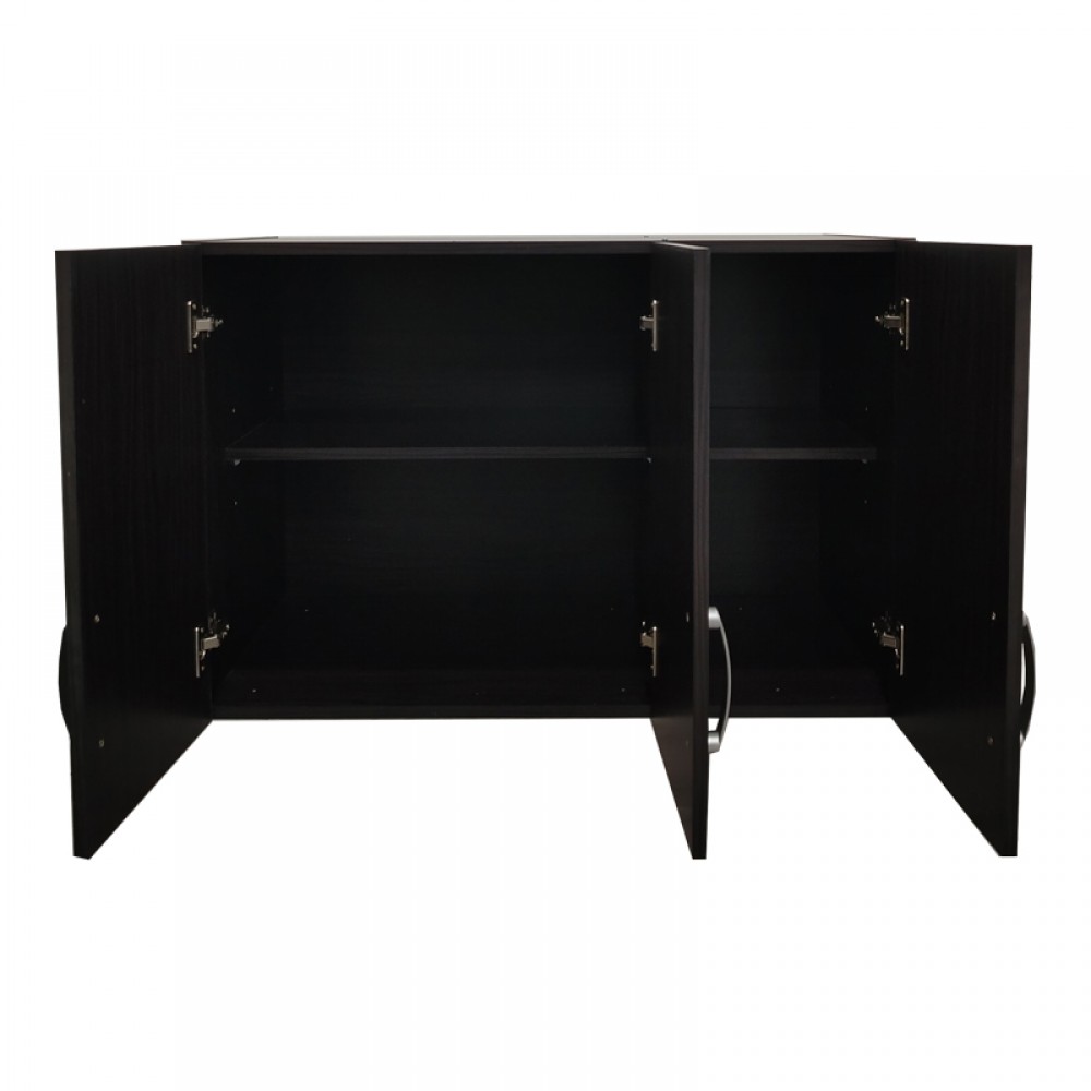 Πατάρι ντουλάπας τρίφυλλο Lego pakoworld σε wenge απόχρωση 90x41.5x60εκ