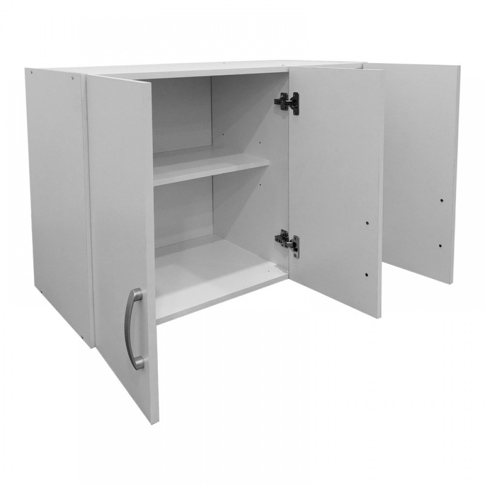 Πατάρι ντουλάπας τρίφυλλο Lego pakoworld σε λευκή απόχρωση 90x42x60εκ