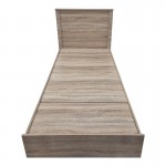 Κρεβάτι Athos pakoworld σε sonoma απόχρωση 90x190εκ