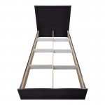 Κρεβάτι Athos pakoworld σε wenge απόχρωση 90x190εκ