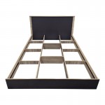 Κρεβάτι Athos pakoworld σε sonoma-ανθρακί απόχρωση 160x200εκ