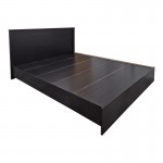 Κρεβάτι Athos pakoworld σε wenge απόχρωση 160x200εκ