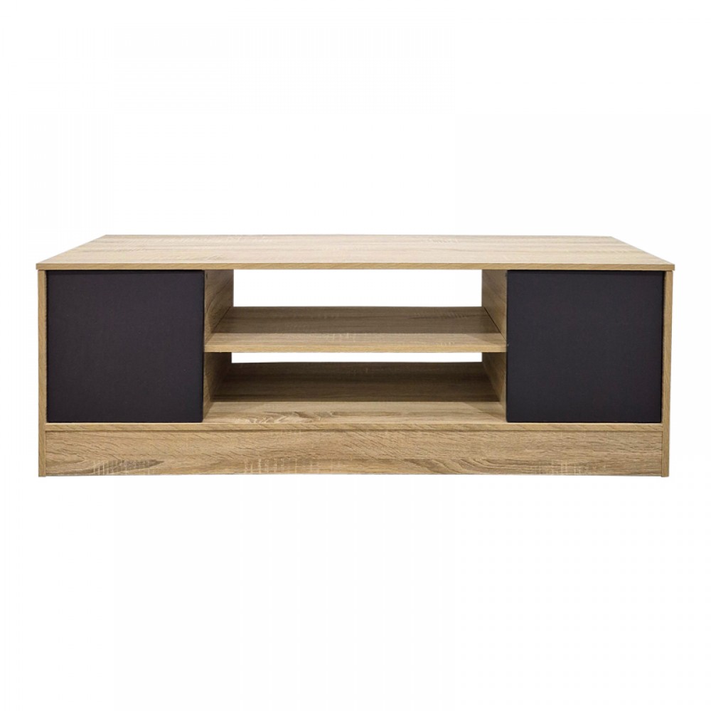 Έπιπλο τηλεόρασης Sasa pakoworld sonoma-ανθρακί 120x35x41.5εκ