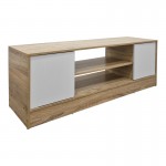 Έπιπλο τηλεόρασης Sasa pakoworld sonoma-λευκό 120x35x41.5εκ