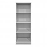 Βιβλιοθήκη Kendy pakoworld λευκό 60x30x167εκ