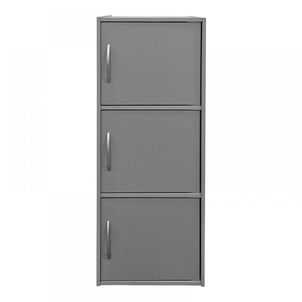 Ντουλάπι-στήλη Soline pakoworld ανοιχτό γκρι 40x34.5x90.5εκ