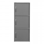 Ντουλάπι-στήλη Soline pakoworld ανοιχτό γκρι 40x34.5x90.5εκ