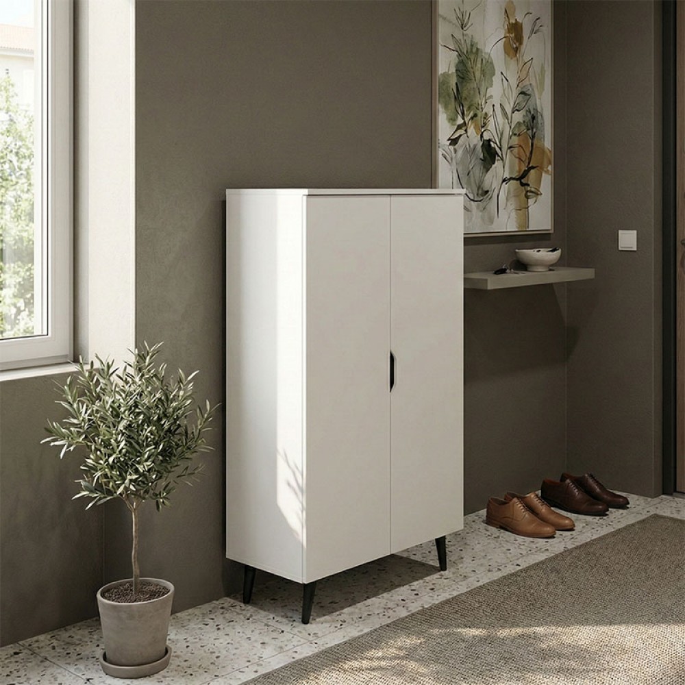 Παπουτσοθήκη-ντουλάπα Oufelia pakoworld λευκό 60x32.5x134.5εκ