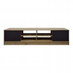 Έπιπλο τηλεόρασης Tivia pakoworld sonoma-ανθρακί 180x35x41.5εκ