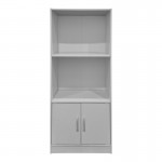 Βιβλιοθήκη Tekaro pakoworld λευκή 60x30x120εκ