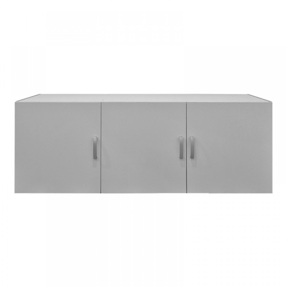 Πατάρι ντουλάπας τρίφυλλο Alvia pakoworld λευκό 150x51x60εκ