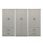 Ντουλάπα εξάφυλλη Lego pakoworld λευκή 240x42x180εκ