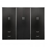 Ντουλάπα εξάφυλλη Lego pakoworld wenge 240x42x180εκ