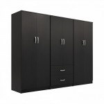 Ντουλάπα εξάφυλλη Lego Ι pakoworld wenge 240x42x180εκ