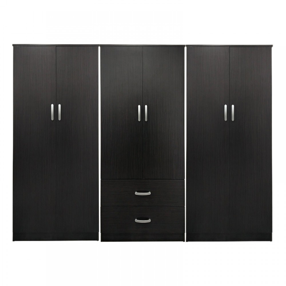 Ντουλάπα εξάφυλλη Lego Ι pakoworld wenge 240x42x180εκ