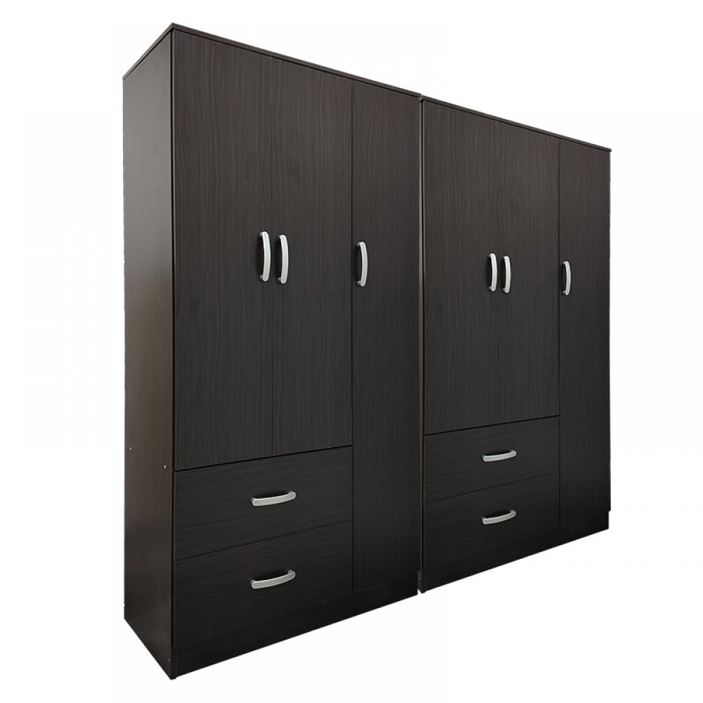 Ντουλάπα εξάφυλλη Lego pakoworld wenge 180x42x180εκ