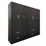 Ντουλάπα εξάφυλλη Lego pakoworld wenge 180x42x180εκ