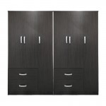 Ντουλάπα εξάφυλλη Lego pakoworld wenge 180x42x180εκ