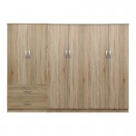 Ντουλάπα εξάφυλλη Lego I pakoworld sonoma 240x42x180εκ