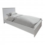 Σετ Κρεβατοκάμαρας Athos Λευκό με Κρεβάτι 90x190εκ Σετ 2τεμ