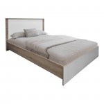 Σετ Κρεβατοκάμαρας Athos Sonoma Λευκό με Κρεβάτι 140x200εκ Σετ 4τεμ