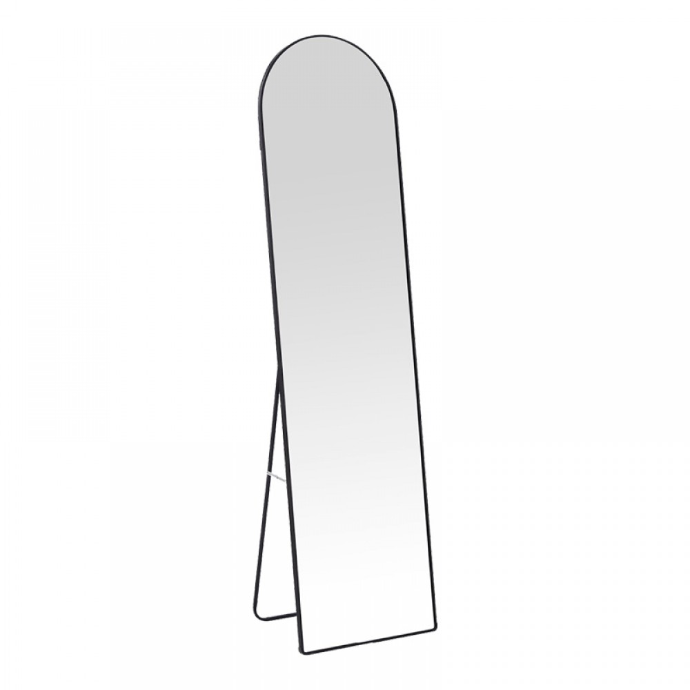 Καθρέπτης Plaza pakoworld αλουμίνιο σε μαύρη απόχρωση 40x28x150εκ