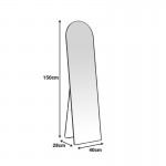 Καθρέπτης Plaza pakoworld αλουμίνιο σε χρυσή απόχρωση 40x28x150εκ